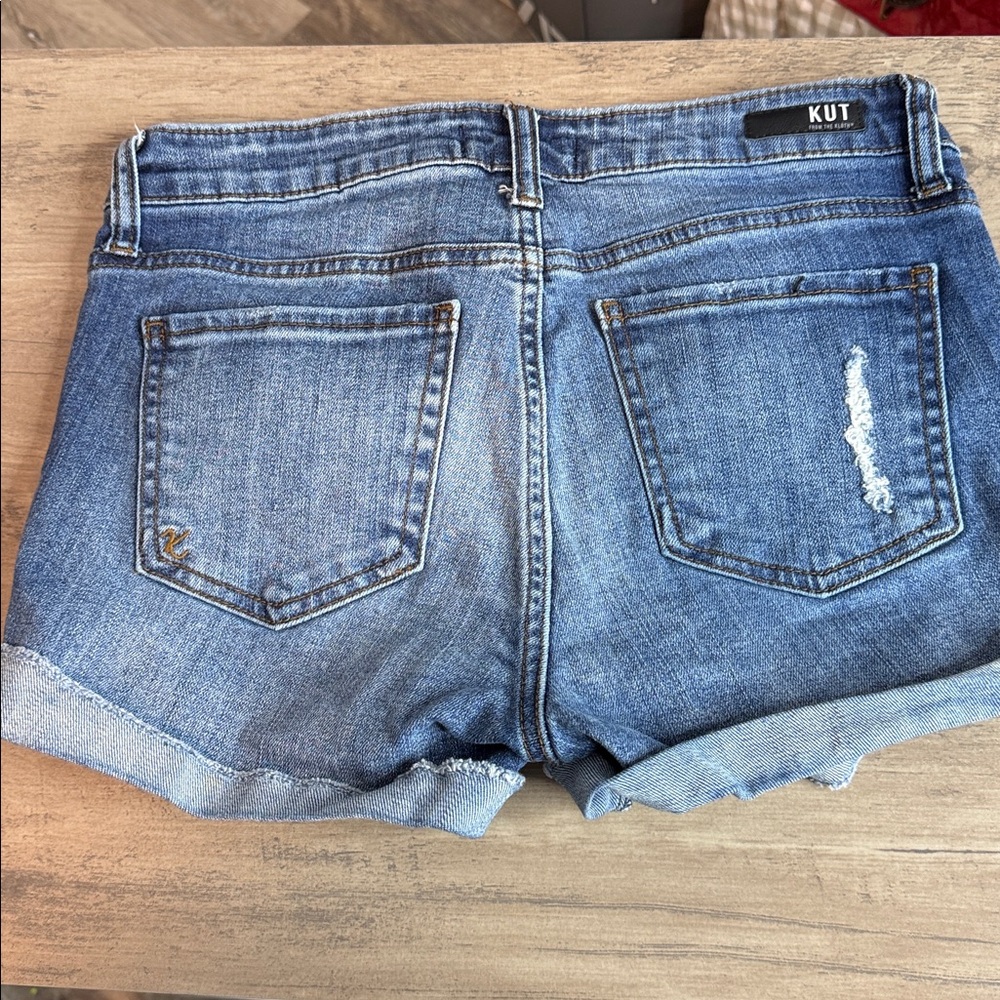 Kut from the Kloth Women's Blue Denim Shorts - Picture 8 of 8